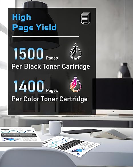 2 Hp 201A Toner Multipack CF400A for Color Laserjet Pro MFP M277dw M252 M277 Printer Compatible - Image 3