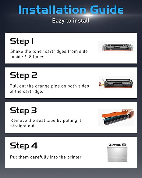 5 Hp 201A Toner Multipack CF400A for Color Laserjet Pro MFP M277dw M252 M277 Printer Compatible - Image 5