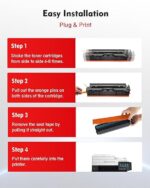 Compatible Canon 067H Toner Cartridge Set MF654Cdw - High Yield Replacement for Canon 067, for Canon MF656cdw Toner Cartridges, for Color ImageClass MF656Cdw, MF654Cdw LBP633Cdw (4 Pack) - Image 4
