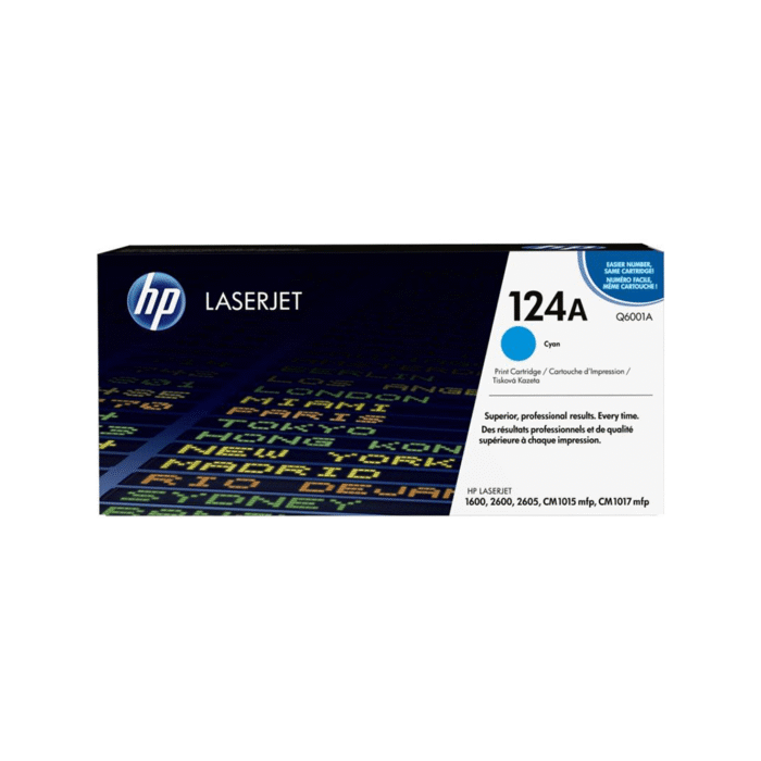 Hp 1600 CM1015mfp Cyan Toner Cartridge 124A - Image 1