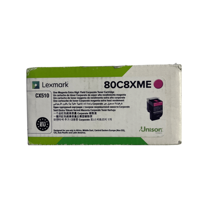 Original Lexmark 80C8XME Magenta Toner Cartridge - Image 3