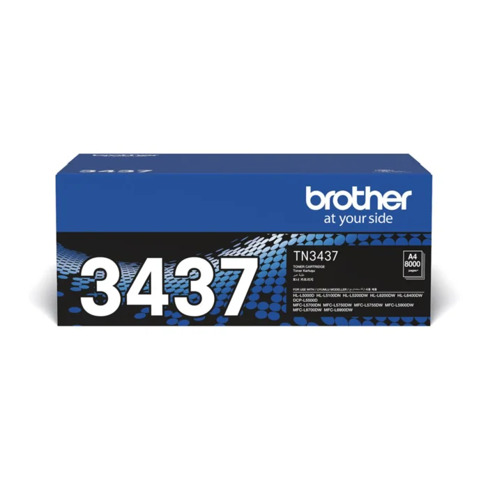 Brother Original L6900DW,  MFC-L5900DW, Black Laser Toner TN-3437 - Image 1