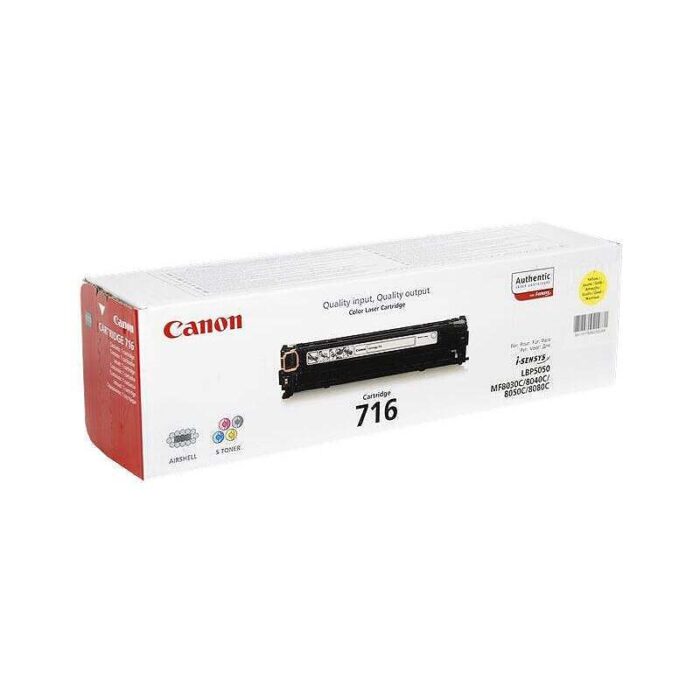 Canon 8040Cn, LBP5050 Yellow Original Toner Cartridge 716 - Image 1