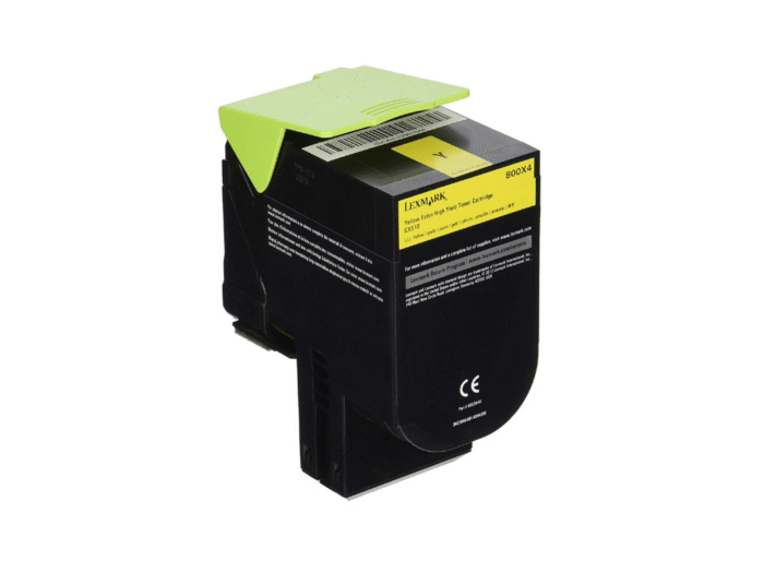 Lexmark CX510 Original Yellow Toner Cartridge (80C8XYE) - Image 1