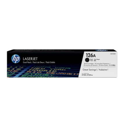 HP CP1025, M275nw Original Black Toner Cartridge 126A 2-pack