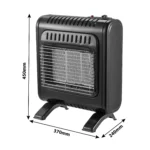 3-Panel Infrared Radiant Indoor Mini Gas Heater - Image 6